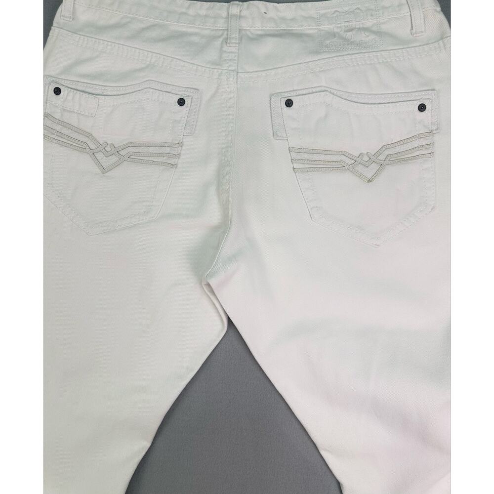 Request Jeans Crisp White Straight Leg Denim Pants Men’s Size 36x32 - Picture 5 of 15